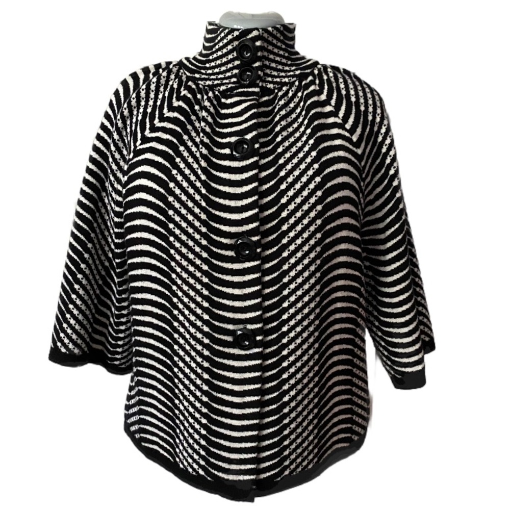 MODEL FRANCE | thick knit button up sweater  L